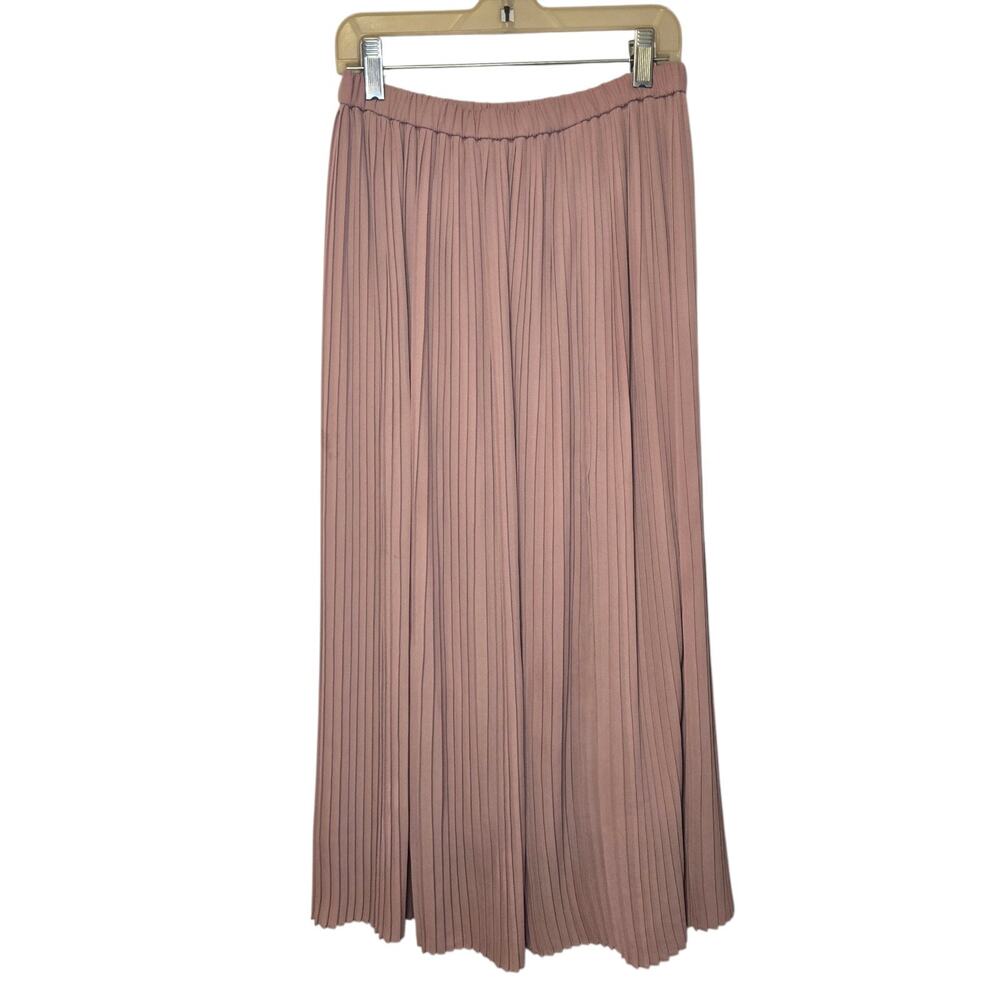 Uniqlo Pleated Chiffon Midi Skirt‎ Pink Fairy Core Women's Small Waist 26 to 27